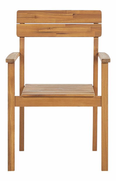 Set 2 ks záhradných stoličiek Fernanda (svetlé drevo)