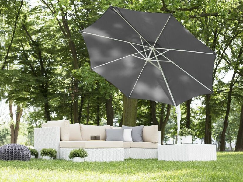 Umbrelă de grădină 300 cm SAVISSI (aluminiu) (gri închis)