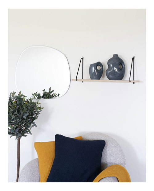 Polička Ansalia (čierna + prírodná)