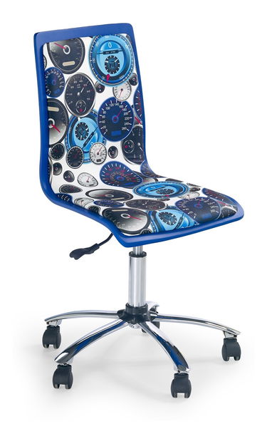 Detská stolička Fun-8 biela + modrá