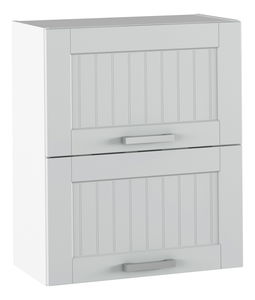 Dulap superior de bucătărie Janne Typ 7 (gri deschis + alb)