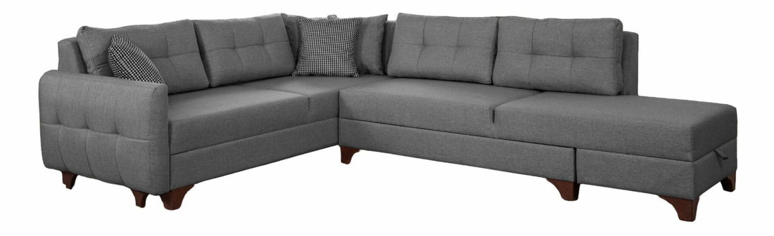 Rohová sedačka Clof (sivá) (L)