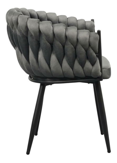 Étkezőszék Blair (sötétszürke + fekete)