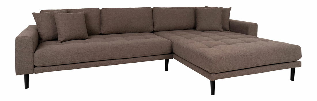 Rohová sedacia súprava (P) Lvaveriaora (hnedá)