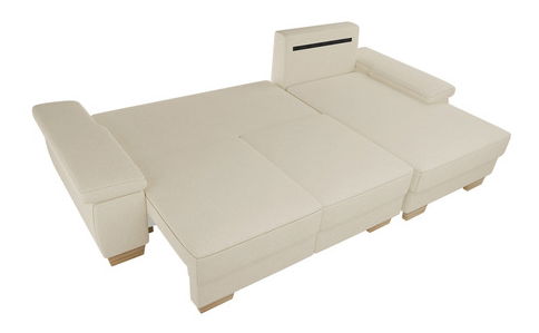 Rohová sedačka Loxy 1 (hnedá) (s úl. priestorom) (L)