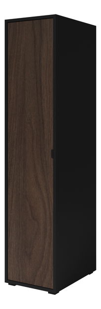 Ormar s policama Verania V4 (crna + orah) (L)