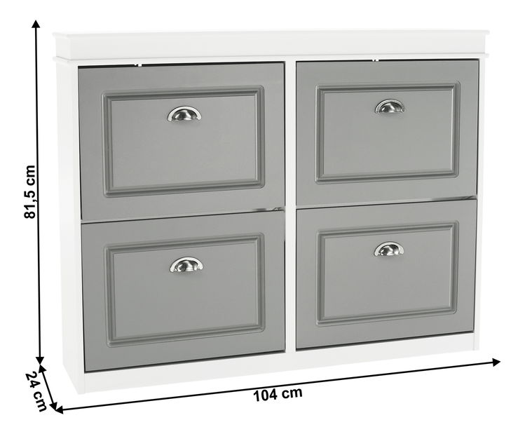 Pantofar Epery TYP 5 (alb + gri)