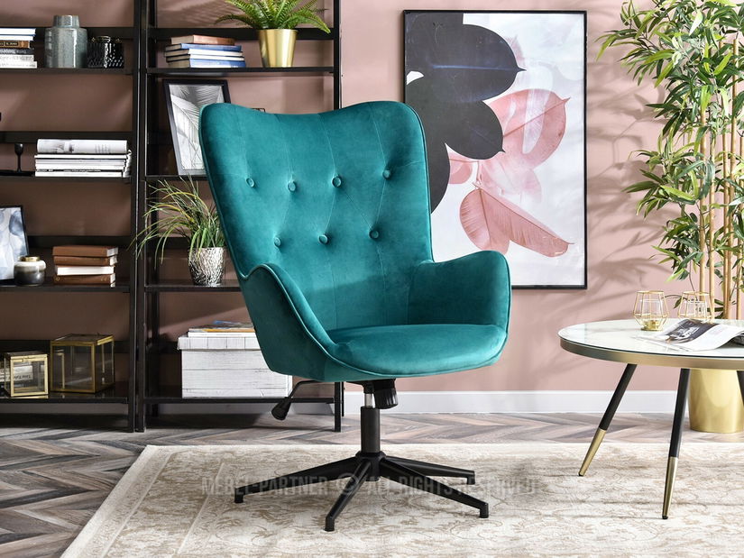 Fotel Truni (türkiz + fekete)