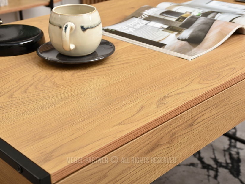 PC stolić Unica (hrast + crna)