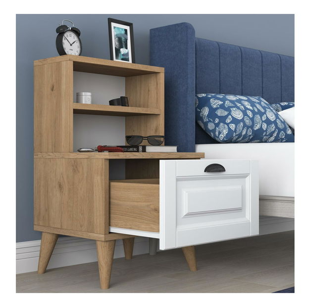 Noptieră Sivadu 1 (nuc + alb) *vânzare