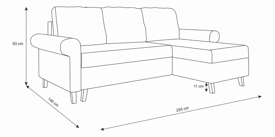 Colțar Ostrol (grafit) (S)