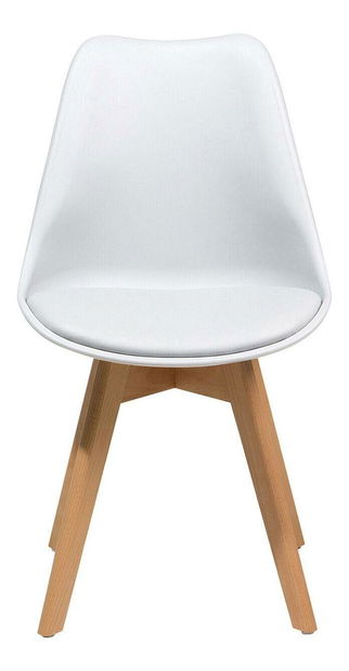 Set 2 buc scaune de sufragerie Dakza (alb)