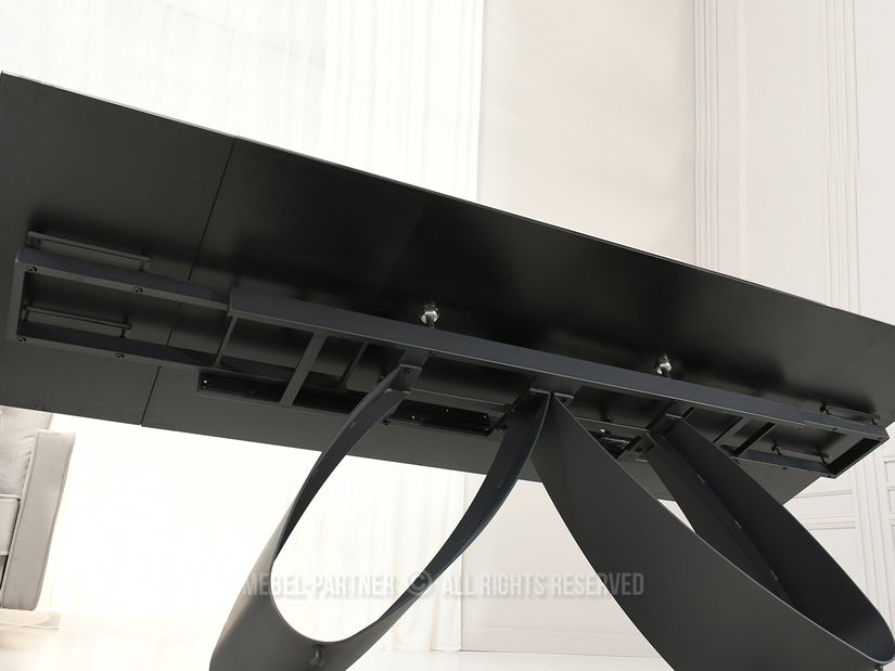 Étkezőasztal Prego (fehér márvány + fekete)