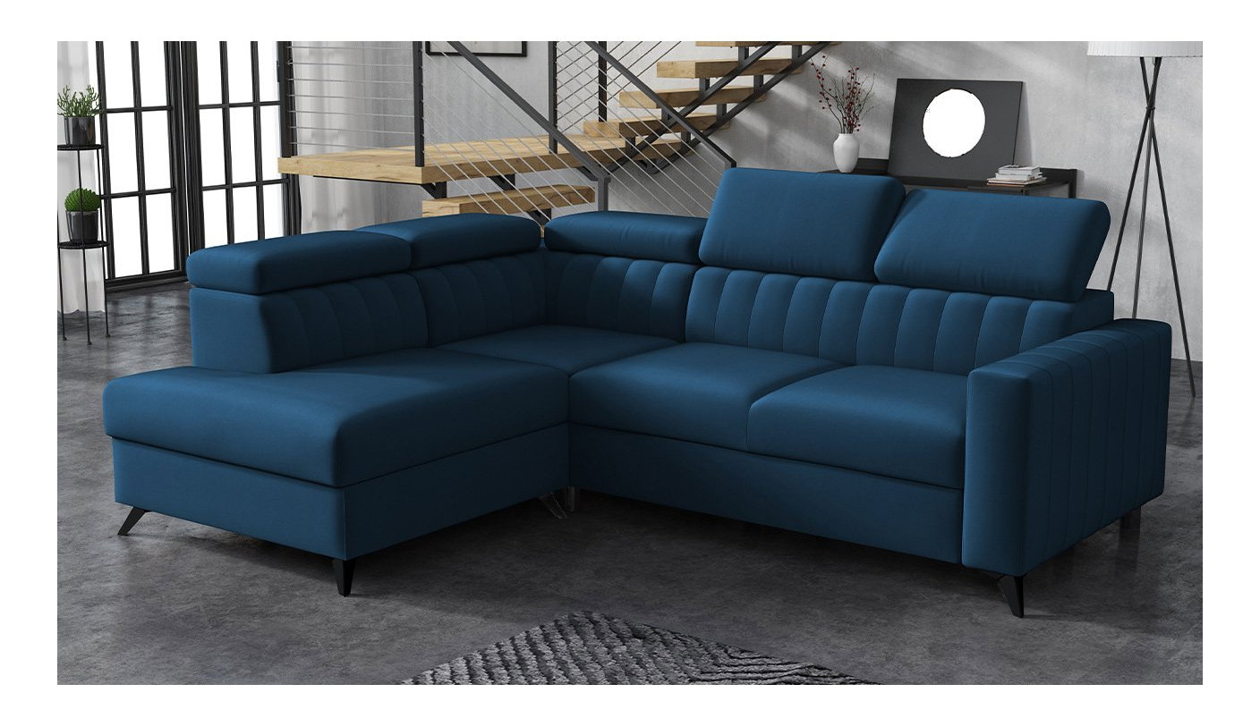 Sarokkanapé Laviosuna 2RRLXP (kék) (tárolóhellyel) (B)