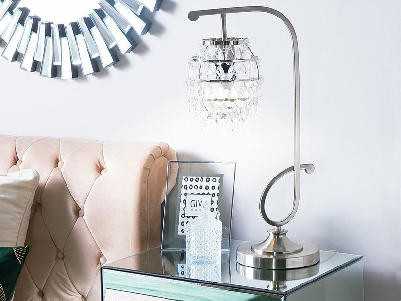 Stolná lampa Elion (strieborná)