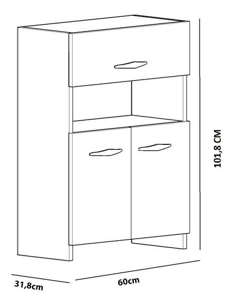 Komód Annike (fehér)