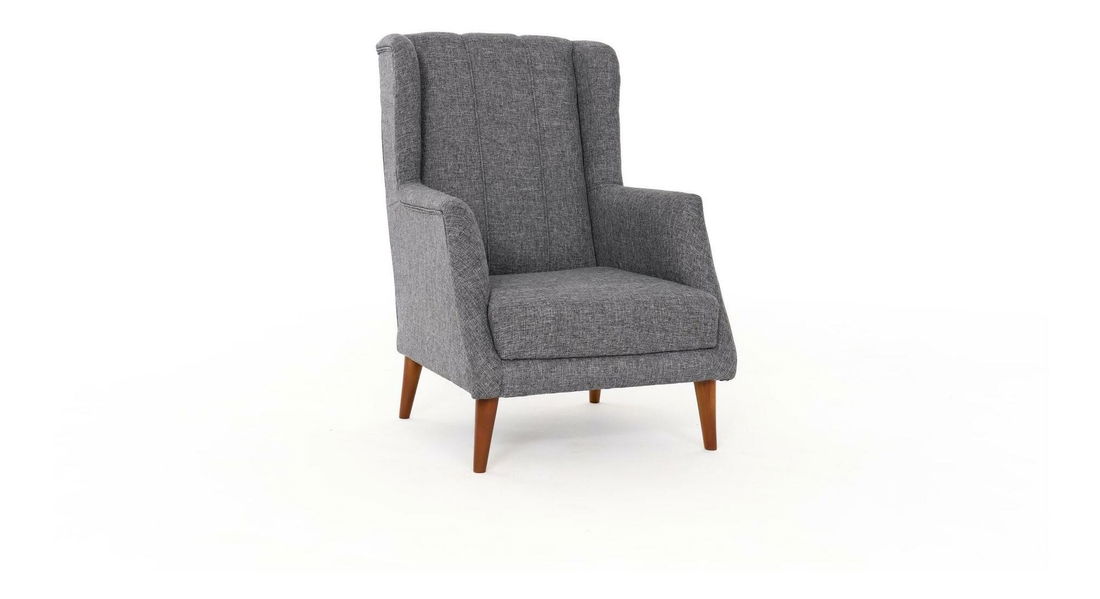 Fotel Sorenella (szürke + dió)