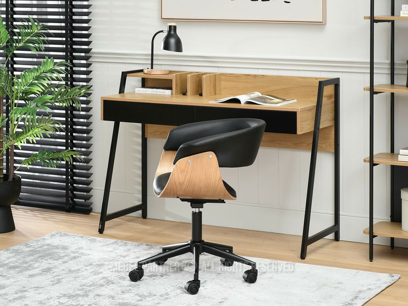 Fotoliu de birou Manzanote (negru)