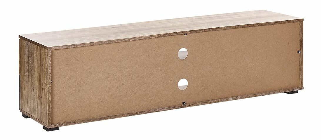 TV stolić/ormarić STAGAR (svijetlo drvo + crna)