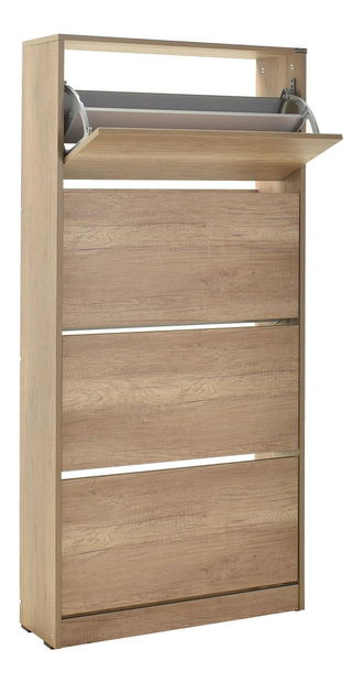 Cipőtároló (cipősszekrény) Skye 1 (világos dió) 