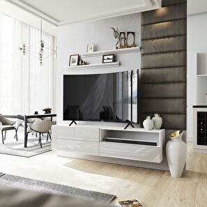 Mobilier living Berny 37 (alb + alb lucios)