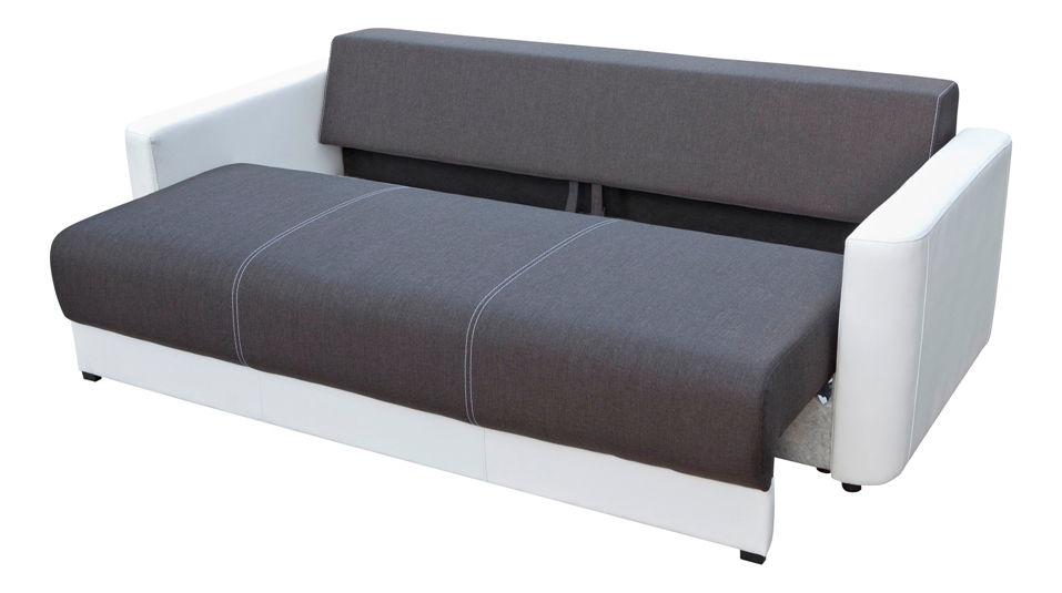 Canapea trei locuri Xavier (negru + Alb)