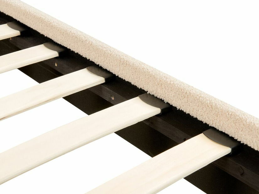 Franciaágy 160 cm Faris (bézs boucle) (ágyráccsal)