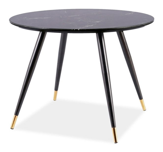 Blagovaonski stol Celestina (crna + crna) (za 4 osobe)