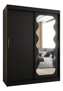 Dulap de haine 150 cm Spock (Negru)