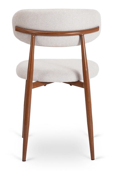 Blagovaonska stolica Fabinko (siva + orah) 