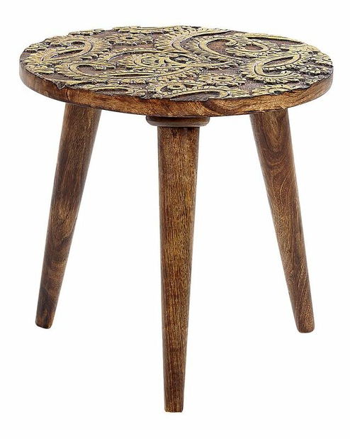 Set 2 buc măsuțe cafea Chaza (lemn închis)