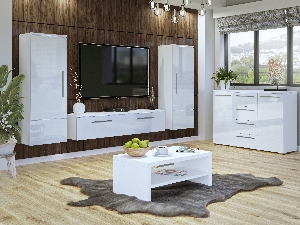 Mobilier living Alyce Typ 09 (Alb ultralucios) *vânzare