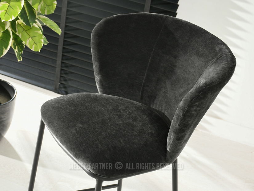 Scaun bar Kurkum (negru)