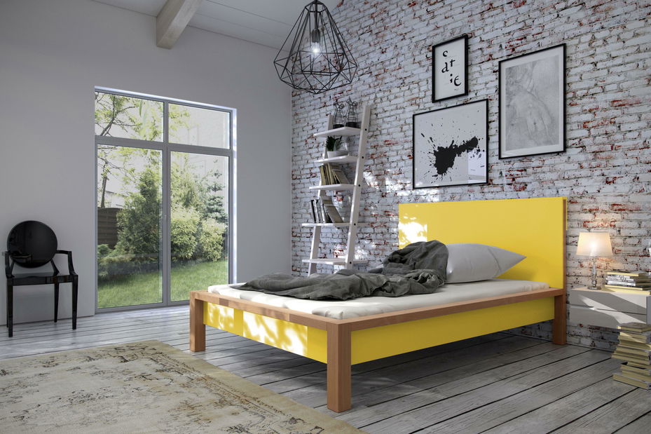 Manželská posteľ 140 cm Naturlig Lavikker (s roštom)