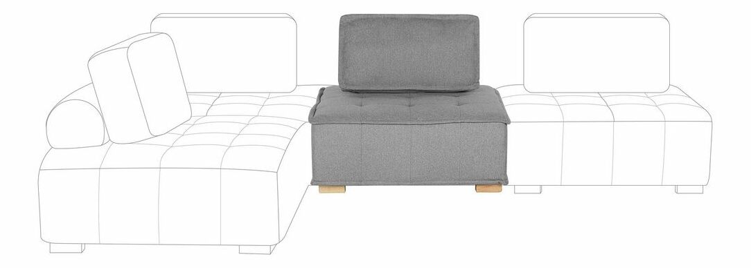 Kreslo Tamisha (sivá)