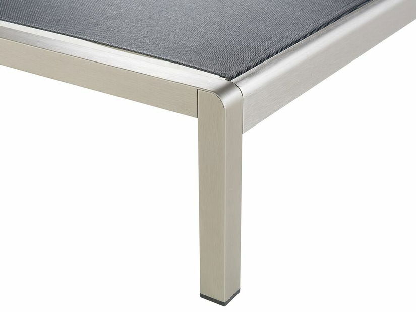 Șezlong pentru grădină Foli (negru)