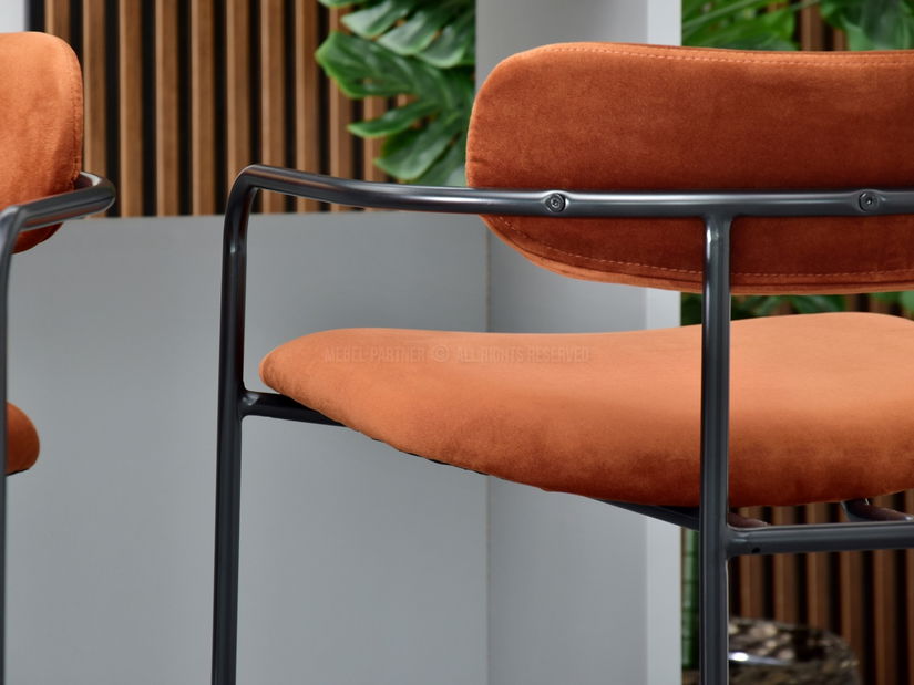 Stolica Viola (bakar + crna)