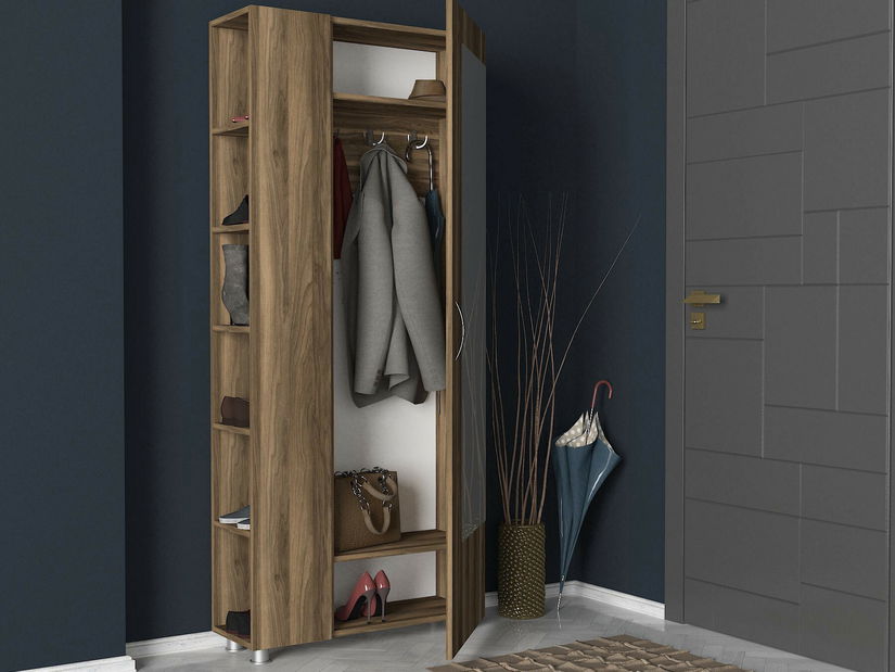 Set mobilier pentru hol Mery (Nuc)