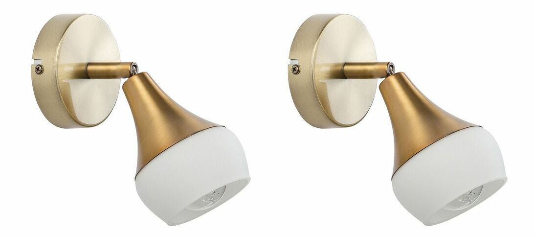 Set 2 ks nástenného osvetlenia Za (zlatá)