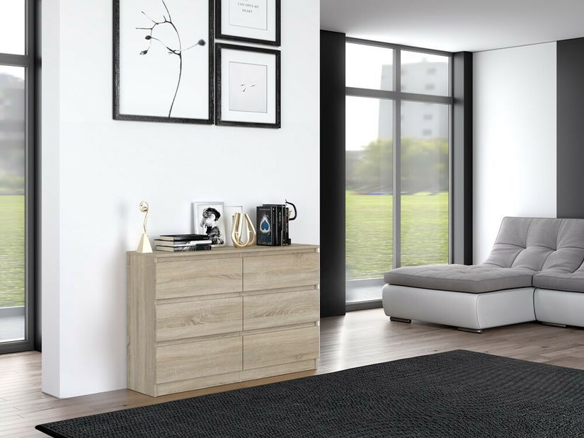 Komód Musecalo 6 120 (szonoma tölgy)