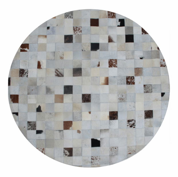 Bőr szőnyeg 200x200 cm TYP 10 (marhabőr + patchwork minta)