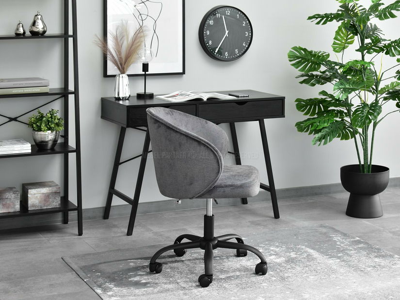 Scaun de birou Senzitiv (grafit + auriu)