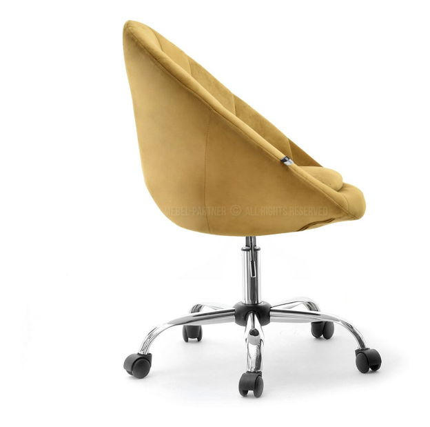 Kreslo Lush 4 (zlatá + chrómová)