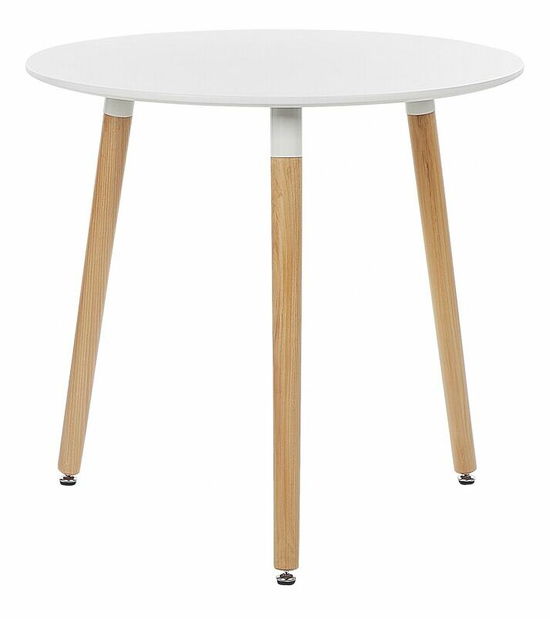 Okrúhly jedálenský stôl Breyanna (biela) (pre 4 osoby)