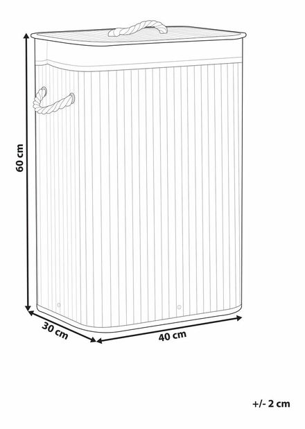 Košara za rublje Komza (crna)