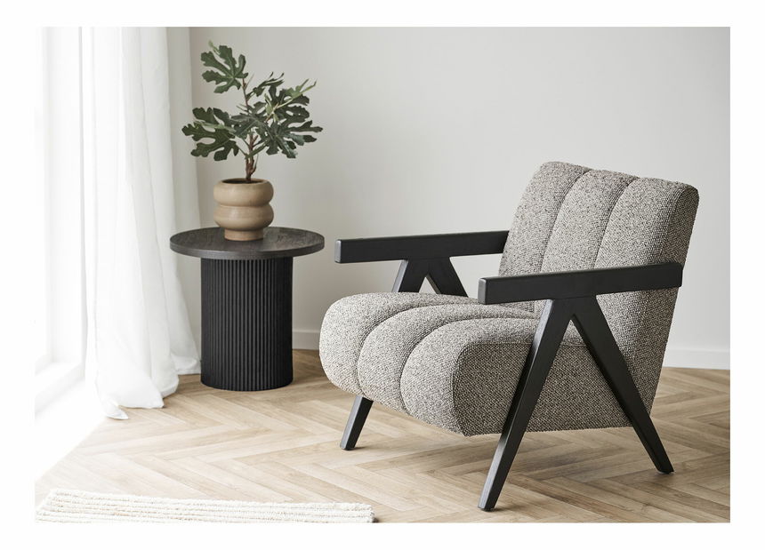 Príručný stolík Bdoloria 1 (tmavohnedá)