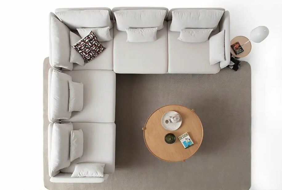 Rohová sedačka Flexxia (krémová) (L)