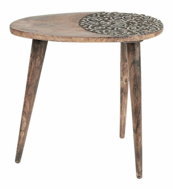 Set 2 buc măsuțe cafea Kheza (lemn închis)