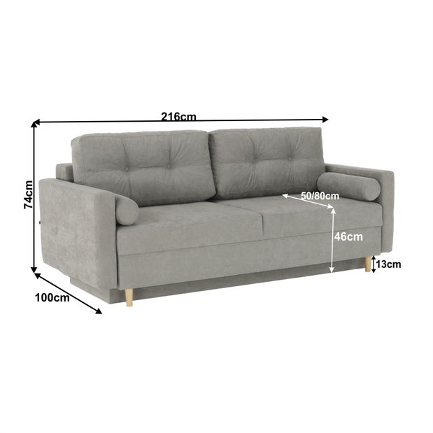 Pohovka Aurola (sivá)