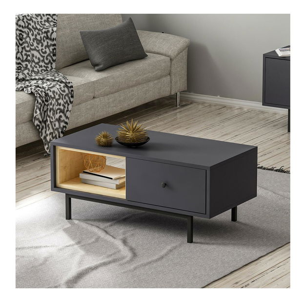 Dohányzóasztal Natty (antracit)